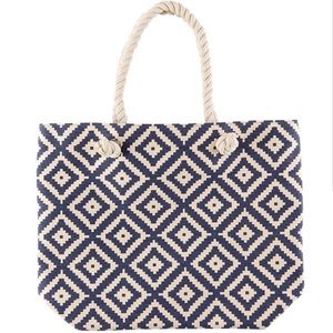 BNWT Geometric Canvas Tote